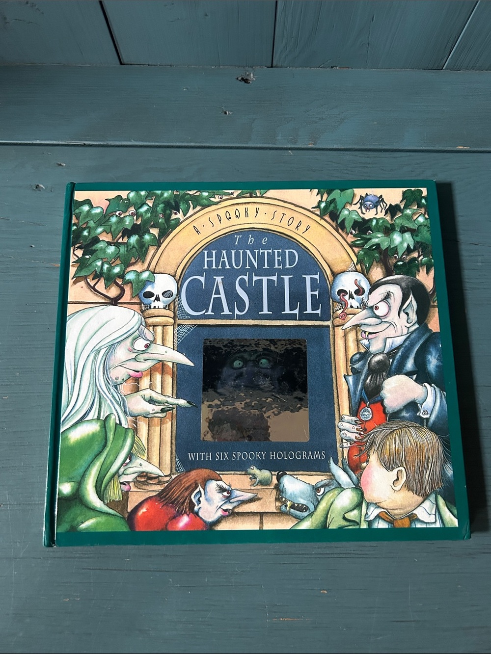 Vintage 1996 Kids Haunted Castle Costume HC Book - Green | Halloween